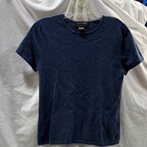 Country Shop Cashmeres 100% cashmere short sleeve sweater shirt